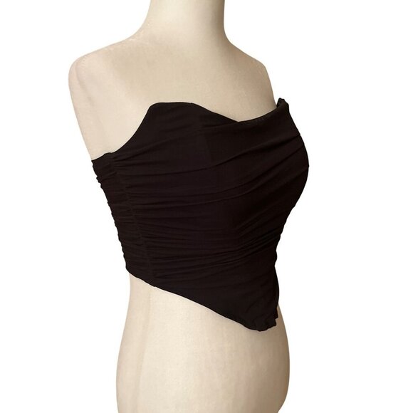 Steve Madden Dahlia Corset Top in Black Small Womens Bustier Tank - Picture 6 of 12